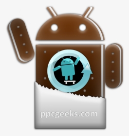 Cyanogenmod 9= Ice Cream Sandwich - Ice Cream Sandwich Android Logo, HD Png Download, Free Download