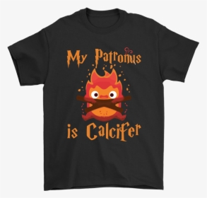 My Patronus Is Calcifer Howl"s Moving Castle X Harry - Baby Shark Diy T Shirt, HD Png Download, Free Download