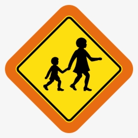 Transparent Roadsign Clipart - Road Signs Pedestrian Crossing, HD Png Download, Free Download