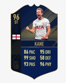 A Real Life Size Fut Card Of Harry Kane With Diverse - Ronaldo Cards Fifa 20, HD Png Download, Free Download