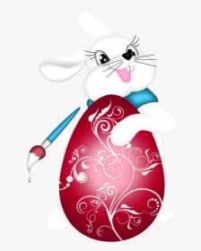 And Picture Easter Transparent Egg Bunny Red Clipart - Easter, HD Png Download, Free Download