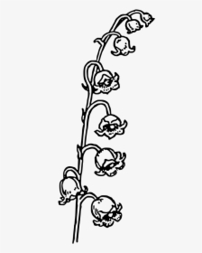 Lily Of The Valley - Black And White Lily Of The Valley Clipart, HD Png Download, Free Download