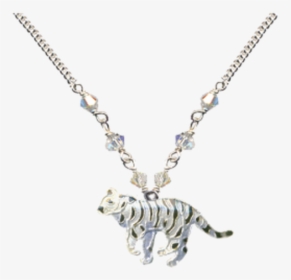 White Tiger Small Necklace - Pendant, HD Png Download, Free Download