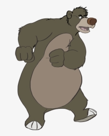 Baloo The Jungle Book Mowgli Cartoon Bagheera - Baloo The Bear From Jungle Book, HD Png Download, Free Download
