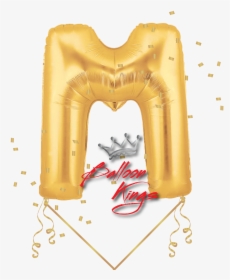Gold Letter M - M Balloon, HD Png Download, Free Download