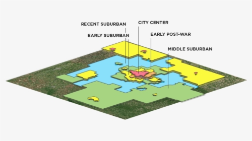 Mapping Bands Of Urban And Suburban Development - Artificial Turf, HD Png Download, Free Download
