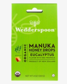 Organic Manuka Honey Drops - Wedderspoon Manuka Honey Drops Eucalyptus, HD Png Download, Free Download
