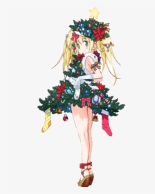 Transparent Contemporary Christmas Tree Clipart - Cute Merry Christmas Anime, HD Png Download, Free Download