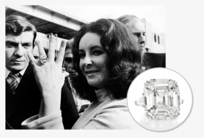The Elizabeth Taylor Diamond, Gift From Richard Burton - Princess Margaret And Elizabeth Taylor, HD Png Download, Free Download