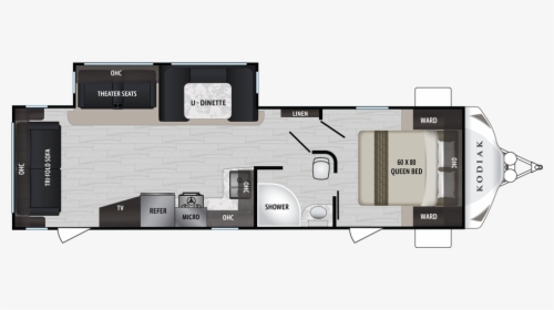 Transparent Sofa Top View Png - Dutchmen Kodiak Ultra Lite 296bhsl, Png Download, Free Download