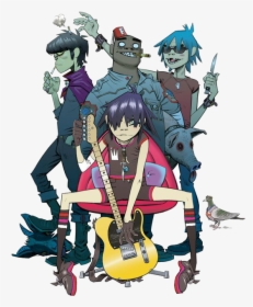 Gorillaz, 2d, And Murdoc Image - Gorillaz Artwork Jamie Hewlett, HD Png Download, Free Download