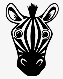 How To Draw A Zebra Face Step By Step Choice Image - Easy Zebra Face Drawing, HD Png Download, Free Download