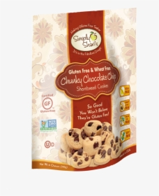 Simply Shari"s Gluten Free Chunky Chocolate Chip Shortbread - Chocolate Chip Cookie, HD Png Download, Free Download