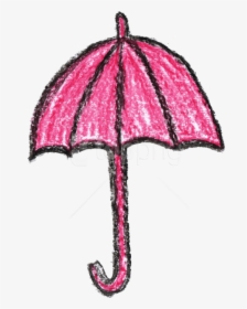 Free Png Crayon Umbrella Drawing Png - Drawing, Transparent Png, Free Download