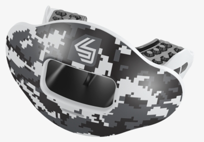 Black Camo Max Airflow Football Mouthguard "  Class= - Sport Fit Mouthguard Shock Doctor, HD Png Download, Free Download