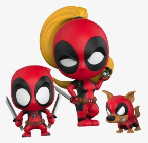 Lady Deadpool, Kidpool & Dogpool Cosbaby Hot Toys Bobble - Lady Deadpool Funko Pop, HD Png Download, Free Download