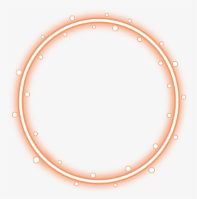 #neon #round #orange #freetoedit #circle #frame #border - Red Neon Circle Png, Transparent Png, Free Download