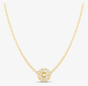 Roberto Coin Pois Moi Diamond Circle Necklace In 18k - Pendant, HD Png Download, Free Download