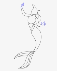 How To Draw A Mermaid Tail - Cách Vẽ Nàng Tiên Cá, HD Png Download, Free Download