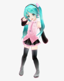 “appearance Chibi Miku ぷちappearance Miku Ver1 423 Model - Anime, HD Png Download, Free Download