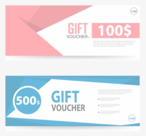 Clip Art Colorful Voucher Template With - Gift Voucher Template Png, Transparent Png, Free Download