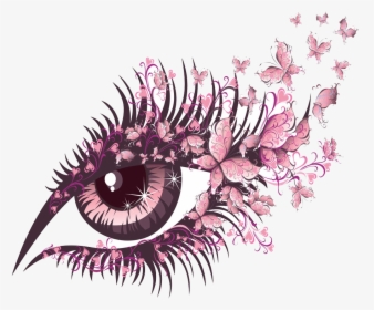 #eyes #eye #seeing #looking #butterflies #butterfly - Eyelash Vector Png, Transparent Png, Free Download