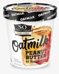 Peanut Butter & Raspberry Oatmilk Frozen Dessert"  - Oat Milk Ice Cream, HD Png Download, Free Download