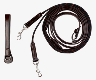 Leather Draw Reins With Rope - Storage Cable, HD Png Download, Free Download