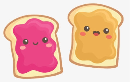 #peanutbutterandjelly #peanutbutter #jelly #toast #happy - Peanut Butter And Jelly Sandwich Cartoon, HD Png Download, Free Download
