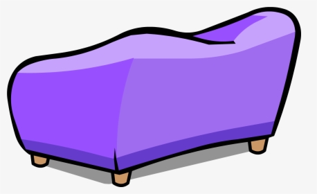 Couch Clipart Purple Couch - Cartoon Sofa Png, Transparent Png, Free Download