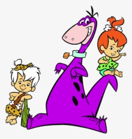 The Flintstones Dino With Bam Bam And Pebbles - Bam Bam Pebbles And Dino, HD Png Download, Free Download