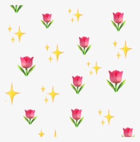 Flowers Sparkle Shine Emojis - Transparent Background Emoji Flowers Png, Png Download, Free Download