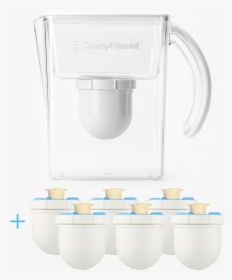 Water Pitcher Filter 6-pack Combo - Clearly Filtered, HD Png Download, Free Download