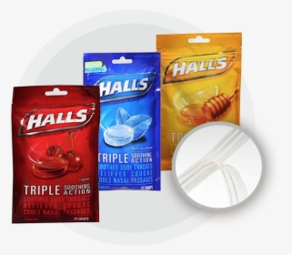 Halls Cough Drops Product Image - Medicine, HD Png Download, Free Download