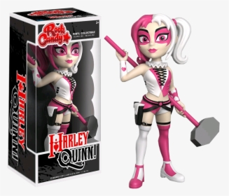 Harley Quinn Pink & White Rock Candy Vinyl Figure - Rock Candy Harley Quinn, HD Png Download, Free Download