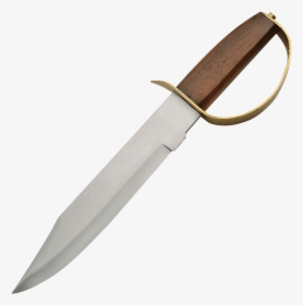 D-guard Bowie Knife With Sheath - Bowie Knife With D Guard, HD Png Download, Free Download