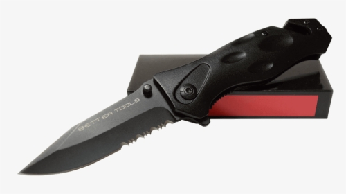 Tactical Knife Serrated - Folding Serrated Tactical Knife, HD Png Download, Free Download