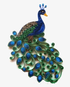 Craft Quilling Peafowl Transprent Png Free - Paper Quilling Of Peacock, Transparent Png, Free Download