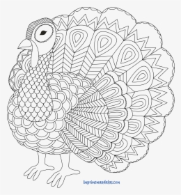 Mandala De Animales Pdf - Adult Turkey Coloring Pages, HD Png Download, Free Download