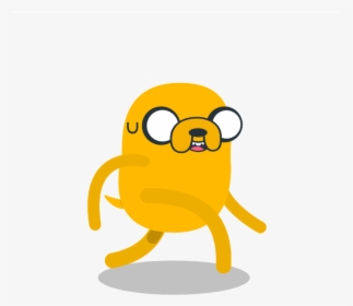 A Walking Sequence With Jake The Dog Clipart , Png - Cartoon, Transparent Png, Free Download