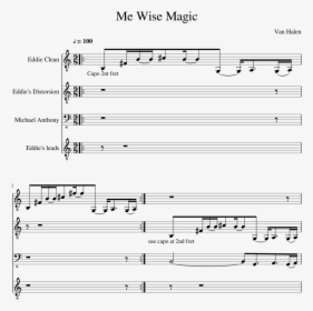 Me Wise Magic Slide, Image - Sheet Music, HD Png Download, Free Download