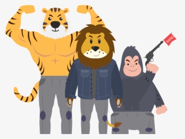 Zoo Me Animal King - Cartoon, HD Png Download, Free Download