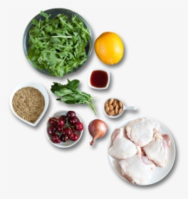 Orange Chicken Thighs With Cherry Salsa & Green Wheat - Ingredient For Salad Png, Transparent Png, Free Download