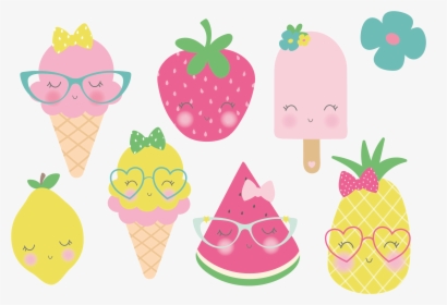 Tutti Frutti Summer Set Example Image - Ice Cream Cartoon Png, Transparent Png, Free Download