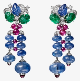 High Jewelry Earrings - Tutti Frutti Cartier Bracelet, HD Png Download, Free Download