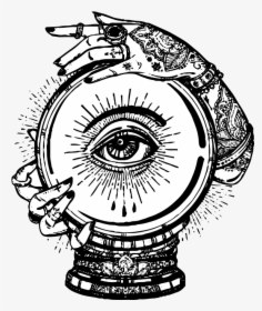 Spells Guaranteed To Work - Crystal Ball Drawing, HD Png Download, Free Download