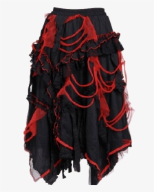 Gothic Long Tattered Ruffle Skirt, HD Png Download, Free Download