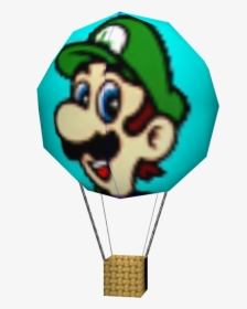 Download Zip Archive - Mario Kart 64 Balloon Luigi, HD Png Download, Free Download