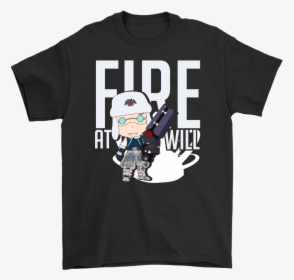 Fire At Will Chibi Arctic Zarya Overwatch Shirts - Green Day Shirt Hot Topic, HD Png Download, Free Download