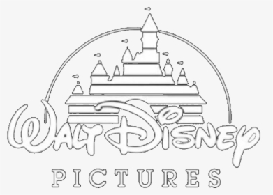 #disney #waltdisney #princess #white #whitetheme #whiteaesthetic - Walt Disney Pictures Logo Black Background, HD Png Download, Free Download